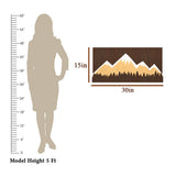 Snow-capped Mountain Backlit Wall Art / Night Light, Walnut or Oak Finish