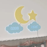 Good Night Moon & Star Backlit Wooden Wall Décor