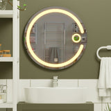 Modern Desinger Illuminating Lunar Bathroom Mirror With Led
