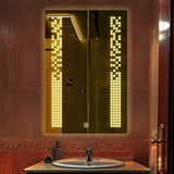 Rectangular Shaped Minimalistic Design Led Bathroom Wall Mirror