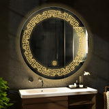 Infinity Edged Minimalistic Pattern Led Bathroom Wall Mirror