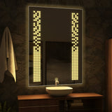 Rectangular Shaped Minimalistic Design Led Bathroom Wall Mirror
