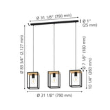 Modern Designer Pendant Ceiling Lamp Set Of Two