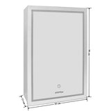 Modern LED Bathroom Mirror with Touch Sensor & Backlit Design