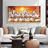 Elegant Horse Acrylic Wall Painting – Luxury Home Wall Décor