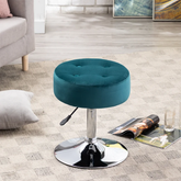 Green Color Deria Vanity Stool
