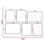 Tropical Vibes Pink Frame Set Of 6