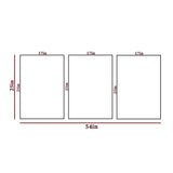 Exotic Flora Green Frames Set Of 3