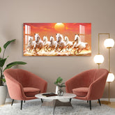 Horse Acrylic Wall Painting for Farmhouse Living Room – Rustic Art