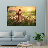 Majestic Jesus Canvas Printed Wall Paintings for Living Room, Meditation Room, Bedroom, Churches, Hospitals