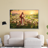 Majestic Jesus Canvas Printed Wall Paintings for Living Room, Meditation Room, Bedroom, Churches, Hospitals