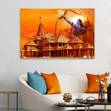 Holy Ram Mandir Canvas Wall Artwork & Paintings