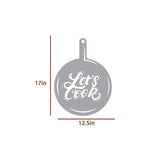 Pan-shaped Kitchen Backlit Wall Art for Chefs/Cooking Enthusiasts