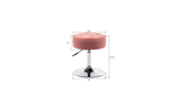 Pink Color Deria Vanity Stool