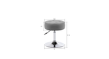 Grey Color Deria Vanity Stool