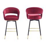 Burgundy Mixoy Bar Stool