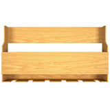 Premium Backlit MDF Bar Wall Shelf-cum-Mini Bar Cabinet in Light Oak Finish