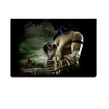 Mahadev landscape Painting / Shiva Canvas Printed Painting Stretched on Wood Bars 61 x 41cm