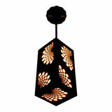 Swirl Bloom Pendant - Handcrafted Wooden Hanging Light