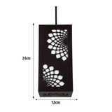 Swirl Bloom Pendant - Handcrafted Wooden Hanging Light