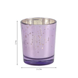 Purple Glass Votive Set of 4