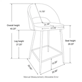 Black Elmore Bar Stool