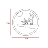 Chirping Birds Round LED Wall Light