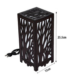 Decorative Wooden Table Lamp with Tree Motif