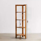 Sheesham wooden Corner Shelf In Ladder Motif