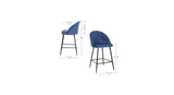 Blue Color HinVMen Counter Stool