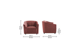 Pink Latonia Accent Chair