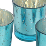 Green Glass Votive Set of 4