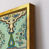 Indian Ethnic Traditional Painting On Canvas Print Abstract Blue Wall Art Size For Living Room Wall Decoration Framed Art for Bedroom Hotel Office