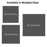 3d Golden Orange Flower Square Canvas Painting for Home Décor