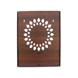Luxurious Wooden Temple for Home, Office with Spacious Shelf & Inbuilt Focus Lights