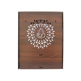 Luxurious Wood Temple for Home with Spacious Shelf & Inbuilt Focus Lights