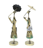 Umbrella doll set of 2 table decor