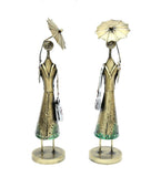 Umbrella doll set of 2 table decor