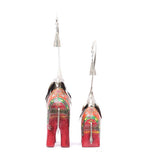 Wooden Elephant Couple set of 2 table decor
