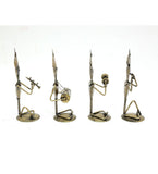 Musician man Set Of 4 table decor