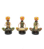 Sardar musician Figurine Set Of 3 table decor