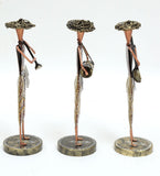 Musician Human Figurine Set Of 3 table decor