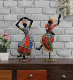 Kathak Lady Figurine Set of 2 table decor