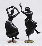 Kathak Lady Figurine Set of 2 table decor