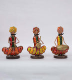 Sitting Men Mini musician Set of 3 table decor