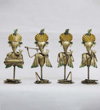Ganesh musician set of 3 table decor