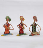 Small Sitting Musician Human Figurine, Set of 3 table decor