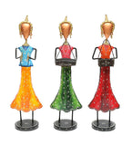 Lady musician Figurine Set Of 3 table decor