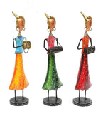 Lady musician Figurine Set Of 3 table decor