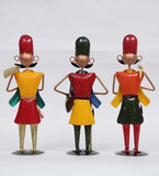 Men Farmer Human Figurine, Set of 3 table decor
